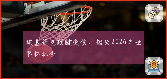 埃基蒂克跟腱受伤，错失2026年世界杯机会
